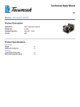 Tecumseh AEA4440YXDGC Technical Data Sheet