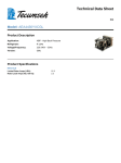Tecumseh AEA4430YXCGL Technical Data Sheet