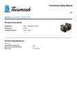Tecumseh AE4460U-AA1CXW Technical Data Sheet