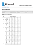 Tecumseh AE4450Z-FZ1A Performance Data Sheet
