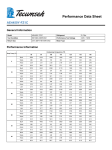 Tecumseh AE4450Y-FZ1C Performance Data Sheet