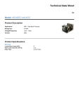 Tecumseh AE4425Z-AA1AGC Technical Data Sheet