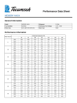 Tecumseh AE3430Y-AA1A Performance Data Sheet