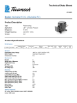 Tecumseh AE2420Z-FZ1C Technical Data Sheet