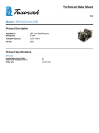Tecumseh AE2410Z-AA1AGB Technical Data Sheet
