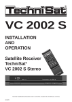 TechniSat VC 2002 S User's Manual