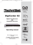 TechniSat DigiCorder S2 User's Manual