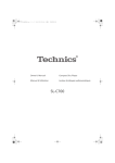 Technics SL-C700 Operating Instructions