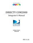 Technicolor COM2000 Integrator's Manual