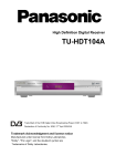 Technicolor - Thomson TU-HDT104A User's Manual