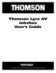 Technicolor - Thomson PDP2860 User's Manual