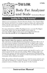 Taylor Scale 5738BL User's Manual