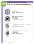 Taylor Stick On & Suction Cup Thermometers 4753 User's Manual