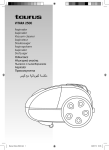 Taurus Group Vacuum Cleaner 2500 User's Manual