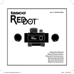 Tasco REDDOT Scope User's Manual