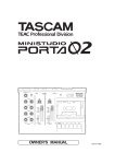 Tascam PORTA02 User's Manual