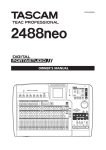 Tascam 2488neo User's Manual