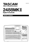 Tascam 2488MKII User's Manual