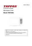 Tappan TM7050S User's Manual