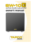 Tapco SW-10 User's Manual