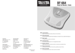 Tanita BF-664 User's Manual