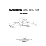 TANDBERG 990 User's Manual
