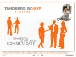 TANDBERG 150MXP User's Manual