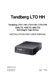 Tandberg Data LTO-1 HH User's Manual