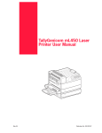 Tally Genicom mL450 User's Manual
