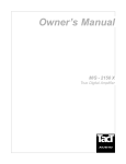 TacT Audio M/S - 2150 X User's Manual