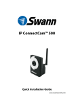 Swann CONNECT CAM 500 User's Manual
