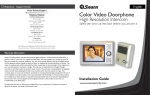 Swann Color Video Doorphone High Resolution Intercom User's Manual
