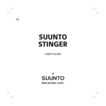 Suunto Stinger User's Guide