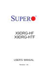 SUPER MICRO Computer X9DRG-HF User's Manual