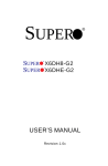 SUPER MICRO Computer X6DH8-G2 User's Manual
