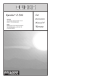 Sunrise Medical wheelchair Z-500 User's Manual