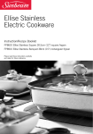 Sunbeam Cookware FP8910 User's Manual
