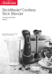 Sunbeam Blender SM8700 User's Manual