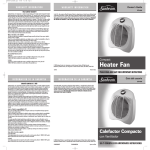 Sunbeam SFH400-UM User's Manual