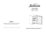Sunbeam SBUF3W User's Manual