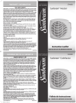 Sunbeam Heater SFH090 User's Manual