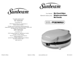 Sunbeam FPSBDMM921 Instruction Manual