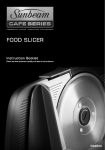 Sunbeam Food Slicer User's Manual