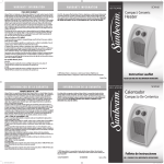 Sunbeam SCH160 User's Manual