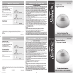 Sunbeam 1361-705 User's Manual