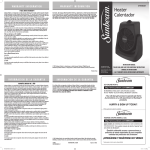 Sunbeam Bedding SFH5963M-BWM User's Manual