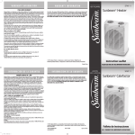 Sunbeam Bedding SFH111 User's Manual