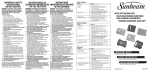 Sunbeam Bedding Heatflex 000816-000-000 User's Manual