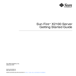 Sun Microsystems X2100 User's Manual
