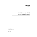 Sun Microsystems Sun Enterprise DR 10000 User's Manual